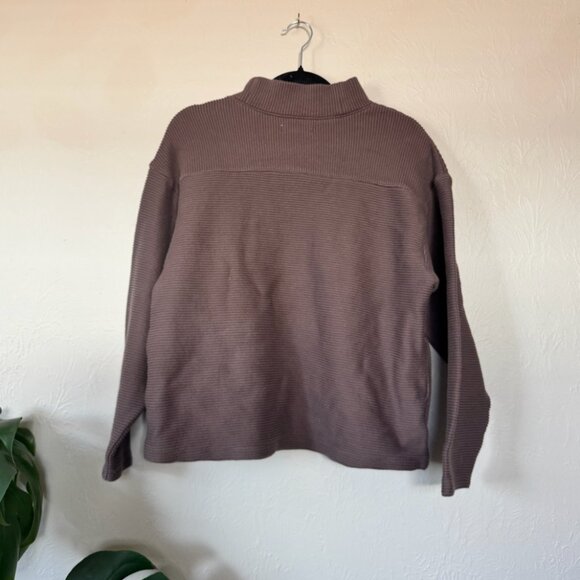 Madewell Mock Neck Drop-Shoulder Sweater - Picture 3 of 5